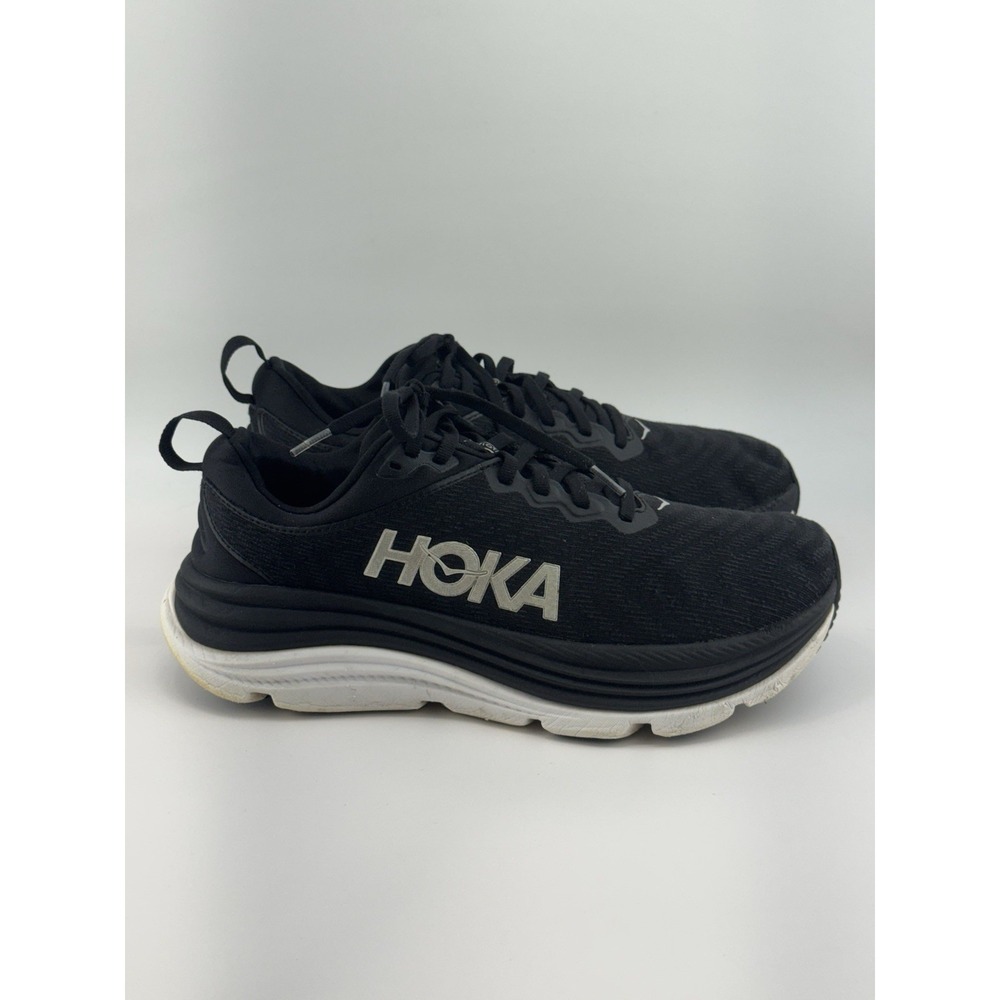 Hoka One One Gaviota 5 Womens Size 8.5 D (Wide) Sneakers Black White